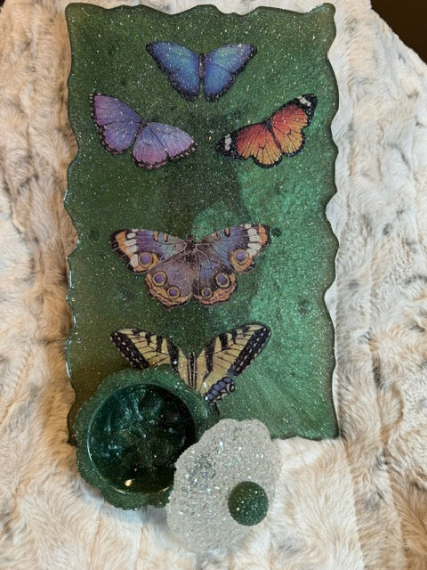 Jewelry Box and Tray