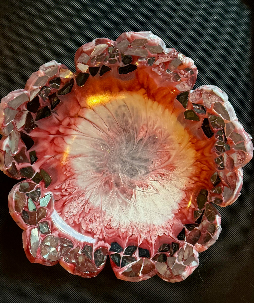 Handcrafted Bowls with Fire Glass